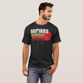 Strikes Funny Graphic Bowling Strikes League T-shirt (Voorkant volledig)