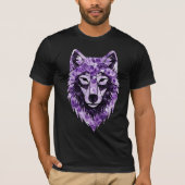 Striking Amethyst Wolf T-shirt (Voorkant)