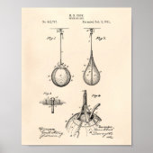 Striking Bag 1891 Patent Art - Old Peper Poster (Voorkant)
