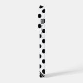 Striking Black And White Style, Custom Monogram iPhone Hoesje (Linkerkant)