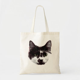 Striking Cat Gaze | Ink Style Tote Bag
