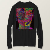 Striking Colors Female Silhouette T-shirt (Design achterkant)