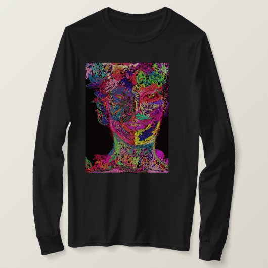 Striking Colors Female Silhouette T-shirt (Design voorkant)