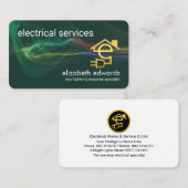 Striking Electrical Lightning Powers Home Circuit Visitekaartje (Voorkant / Achterkant)