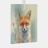 Striking Eyes of a Cunning Red Fox   Glas Ornament (Voorkant Rechts)