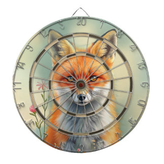 Striking Eyes of a Cunning Red Fox Regulation Dartbord