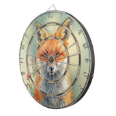 Striking Eyes of a Cunning Red Fox Regulation Dartbord (Voorkant Rechts)