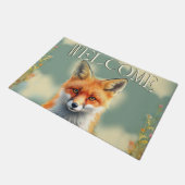 Striking Eyes of a Cunning Red Fox Welcome Deurmat (Schuin)