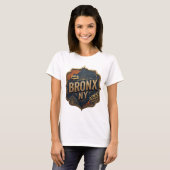 Striking Gold BRONX NY Print T-shirt (Voorkant volledig)