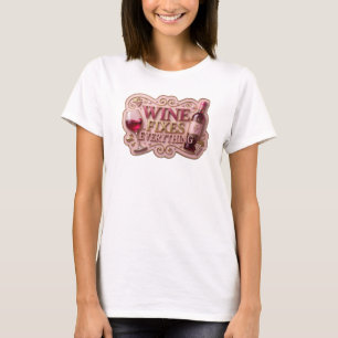 Striking Gold WIJN LOST ALLES OP Slogan T-shirt