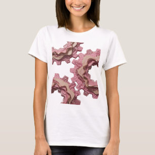 Striking Goud ABSTRACTE KUNST Design T-shirt