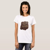 Striking Goud KEEP MOVING Statement T-shirt (Voorkant volledig)