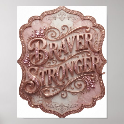 Striking Goud KLANK HARDER Poster (Voorkant)