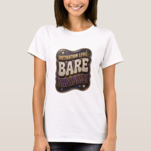 Striking Goud MOTIVATIE NIVEAU MINIMUM T-shirt