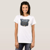 Striking Goud TEACH MODE OFF Draagbare Kunst T-shirt (Voorkant volledig)