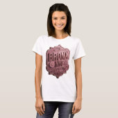 Striking Pink BRONX NYC Citat Shirt (Voorkant volledig)