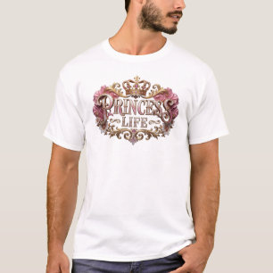 Striking PRINSES LEVEN Designer Grafisch T-shirt