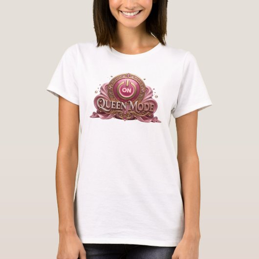 Striking Rode QUEEN MODE T-shirt (Voorkant)