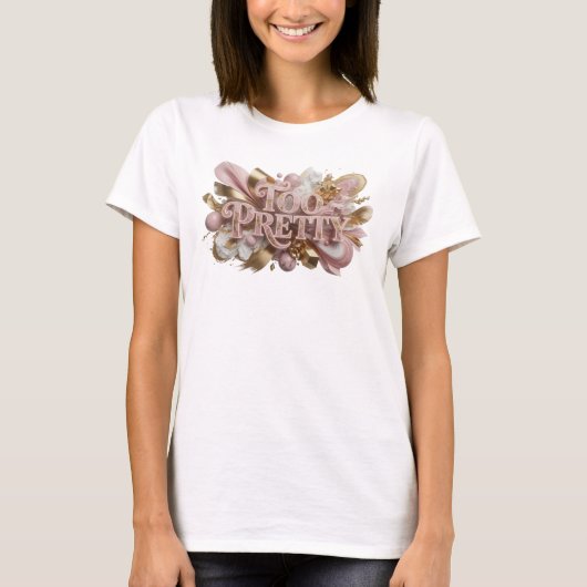 Striking Rode TEKST KUNST T-shirt (Voorkant)