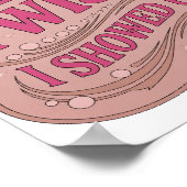 Striking Roze PLOT TWIST IK WAS ER Slogan Design Poster (Hoek)