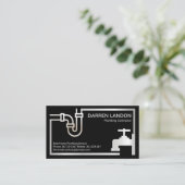 Striking van de zijpijp van de kraan van de kraan  visitekaartje (Staand voorkant)