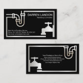 Striking van de zijpijp van de kraan van de kraan  visitekaartje (Voorkant / Achterkant)