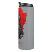Striking Viper Trash Polka Thermische Tumbler Thermosbeker (Geroteerd rechts)