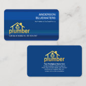 Striking Waters Gold Plumber Home Visitekaartje (Voorkant / Achterkant)