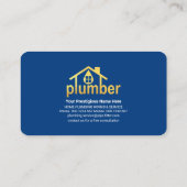 Striking Waters Gold Plumber Home Visitekaartje (Achterkant)