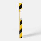 “Striking Yellow Cover with Bold Black Trendy iPhone Hoesje (Linkerkant)