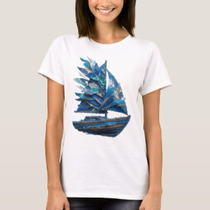 Striking Zilver ABSTRACTE KUNST Abstract ontwerp T-shirt