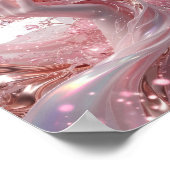 Striking Zilver ABSTRACTE KUNST Abstract ontwerp v Poster (Hoek)