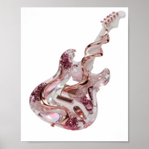 Striking Zilver ABSTRACTE KUNST Grafisch ontwerp v Poster