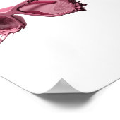 Striking Zilver ABSTRACTE KUNST Modeprint Poster (Hoek)