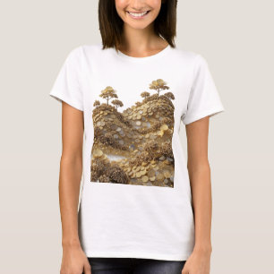 Striking Zilver ABSTRACTE KUNST Modeprint T-shirt