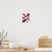 Striking Zilveren FLYING FABRIC Design Poster (Keuken)