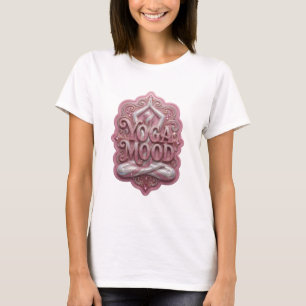 Striking Zilveren YOGA MOOD Slogan T-shirt