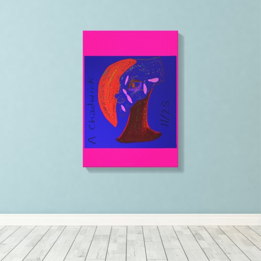 Strikingly Beautiful Creature  Canvas Afdruk (Insitu (Houten vloer))