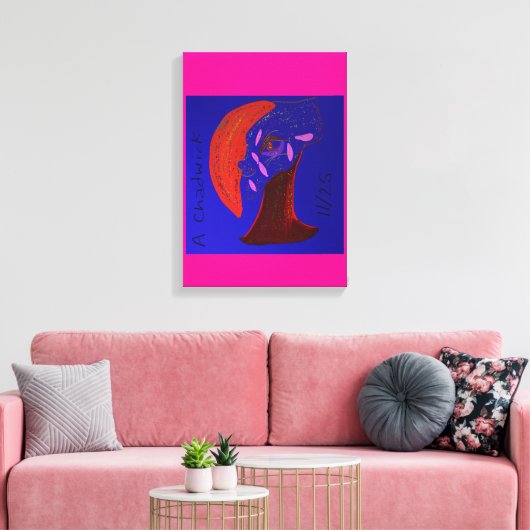 Strikingly Beautiful Creature Canvas Afdruk (Insitu (Woonkamer))