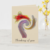 "Strikingly Flamboyant" 5x7 blanco kaart met envel (Gele Bloem)