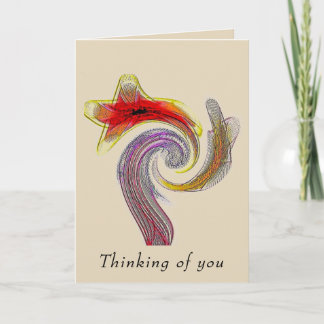 "Strikingly Flamboyant" 5x7 Blank Card w/Envelope Kaart