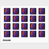 Strikingly Mooie Creatuur Vierkante Stickers (Vel)