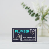 Strikingretro Silver Pipe Border Visitekaartje (Staand voorkant)