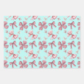  strikken inpakpapier Flat Sheet Set van 3 Vel (Voorkant 3)