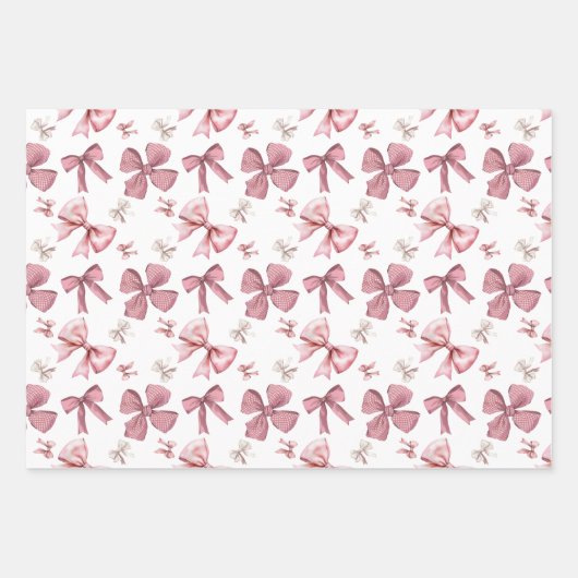  strikken inpakpapier Flat Sheet Set van 3 Vel (Voorkant)