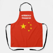 Strikt Chinees eten op All-Over Print Apron Schort (Voorkant)
