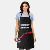 Strikt Noorwegen op All-Over Print Apron Schort (Gedragen)