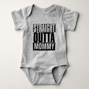 STRIKT OUTTA "JOUW TEKST" AANGEPAST ROMPER