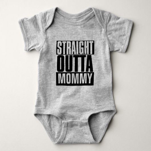 STRIKT OUTTA "JOUW TEKST" AANGEPAST ROMPER (Voorkant)
