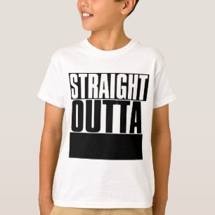STRIKT OUTTA "JOUW TEKST" AANGEPAST T-SHIRT